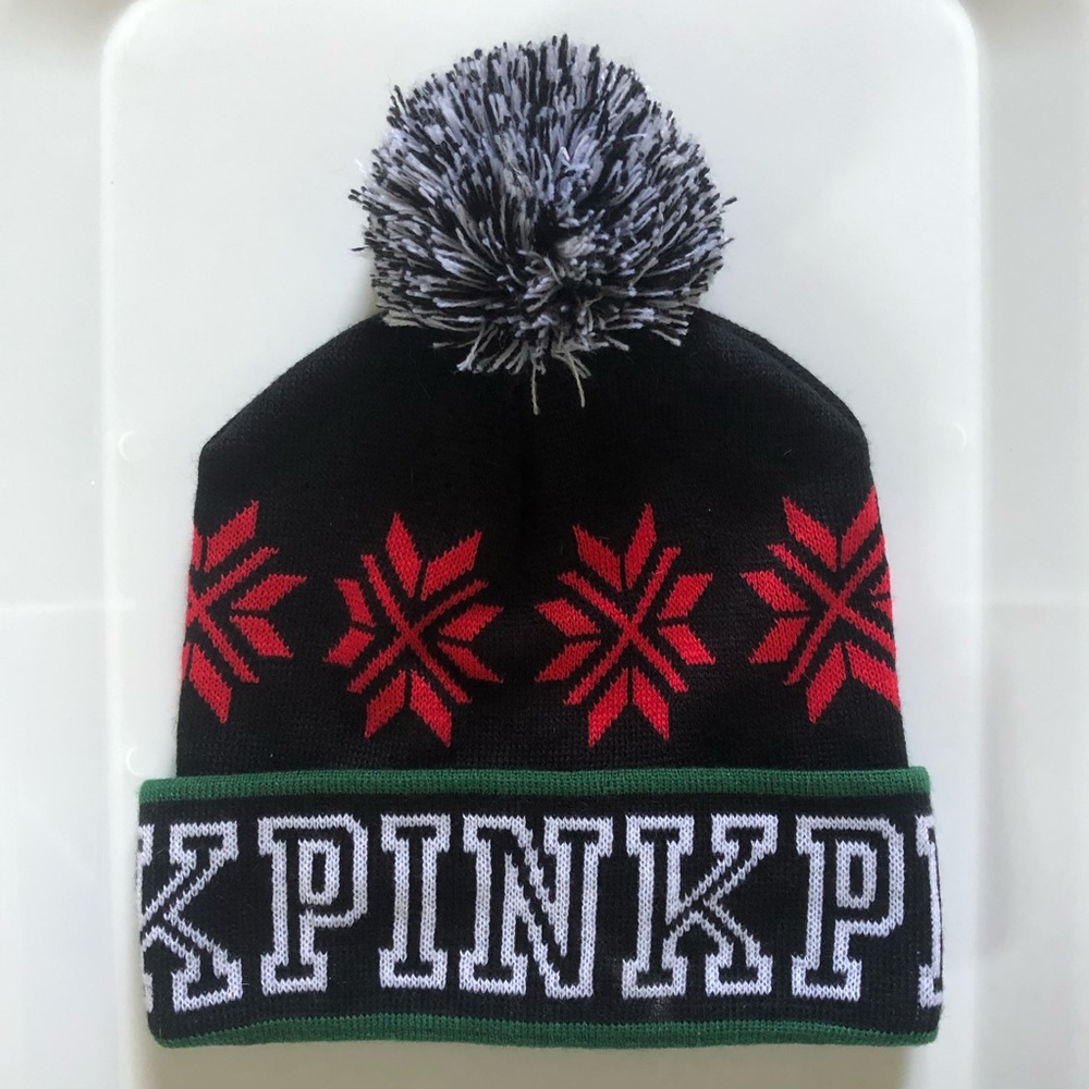 PINK Toboggan with Pom Pom